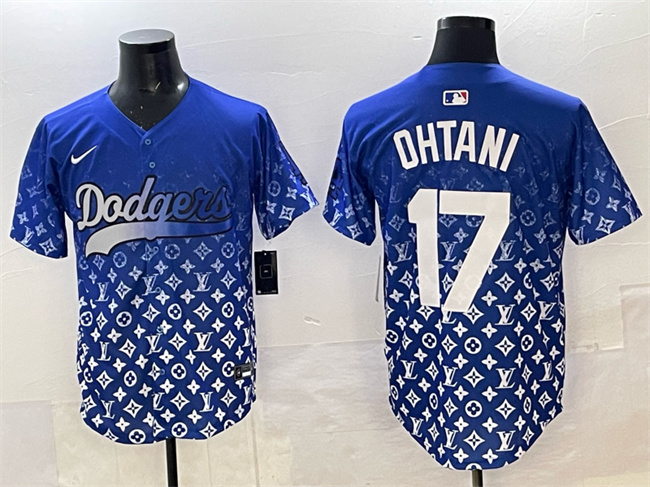 Men's Los Angeles Dodgers #17 Shohei Ohtani Blue Limited Stitched Baseball Jersey Men's Los Angeles Dodgers #17 Shohei Ohtani Blue Limited Stitched Baseball Jersey